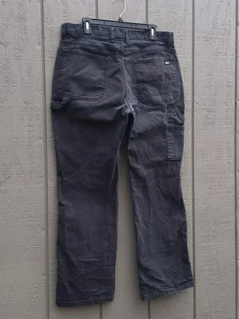 Dickies Carpenter 36x30 Stretch Workwear Distressed Black Jeans Carhartt Style